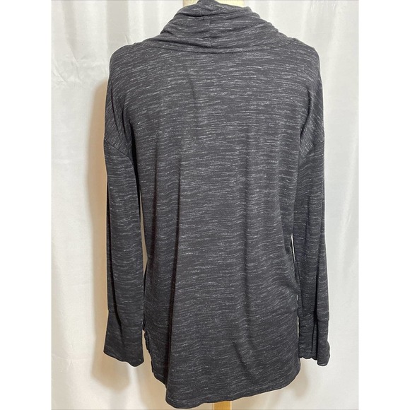 TAHARI Misses M Cowl Neck Knit Top Rayon Spandex Polyester Black - Picture 2 of 7